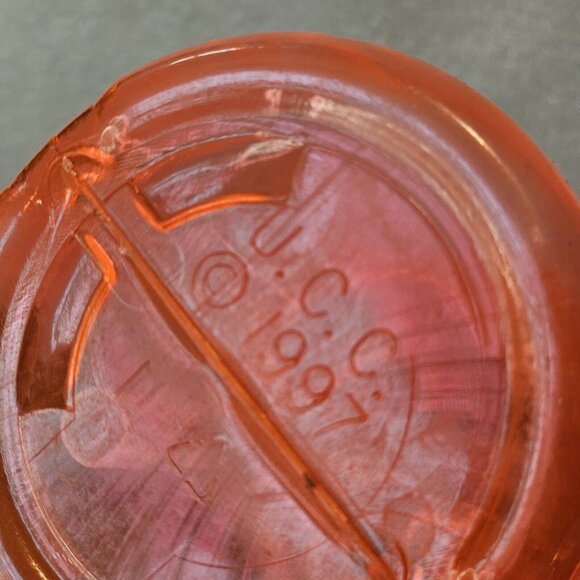 Neon Pink PLASTIC ALIEN DRINKING BOTTLE Tumbler Sippy 12.5” 90s VTG U.C.C. 1997 - Picture 11 of 13